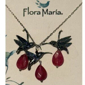 💖✨ Flora María Artisan Jewelry Set | 925 Silver | Hummingbird| Certified ✨💖